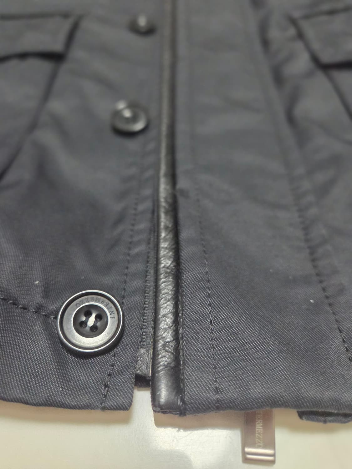 인터메조 가죽 트리밍 자켓 상품이미지8