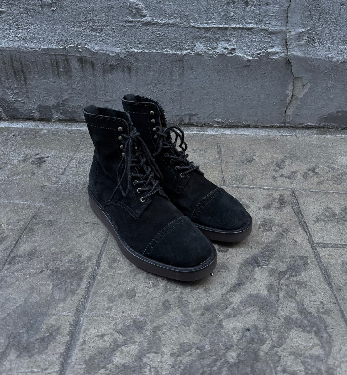 꼼데가르송 옴므 윙팁 스웨이드 부츠 상품이미지2