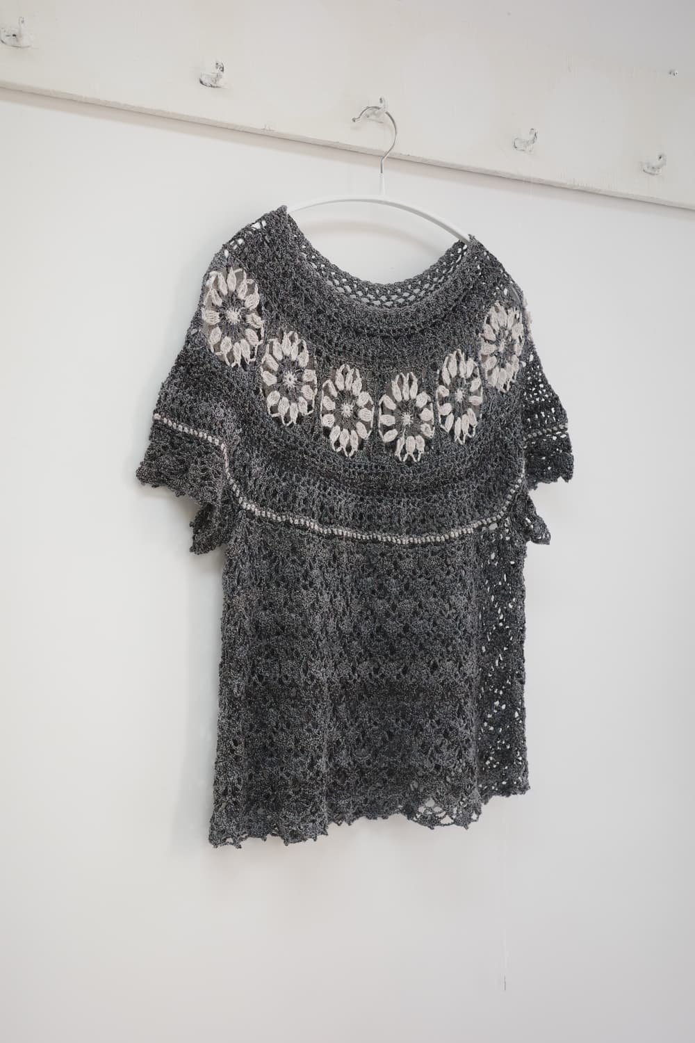 Vintage crochet flower knit 상품이미지3