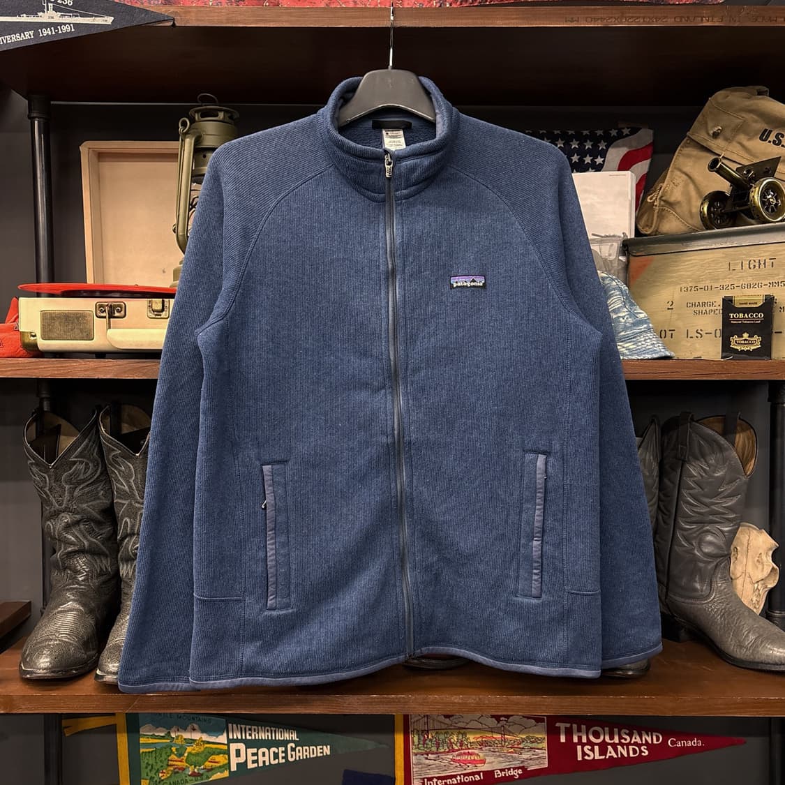 파타고니아 맨즈 베터 스웨터 플리스 풀집업 자켓 스톤블루 N888 상품이미지1