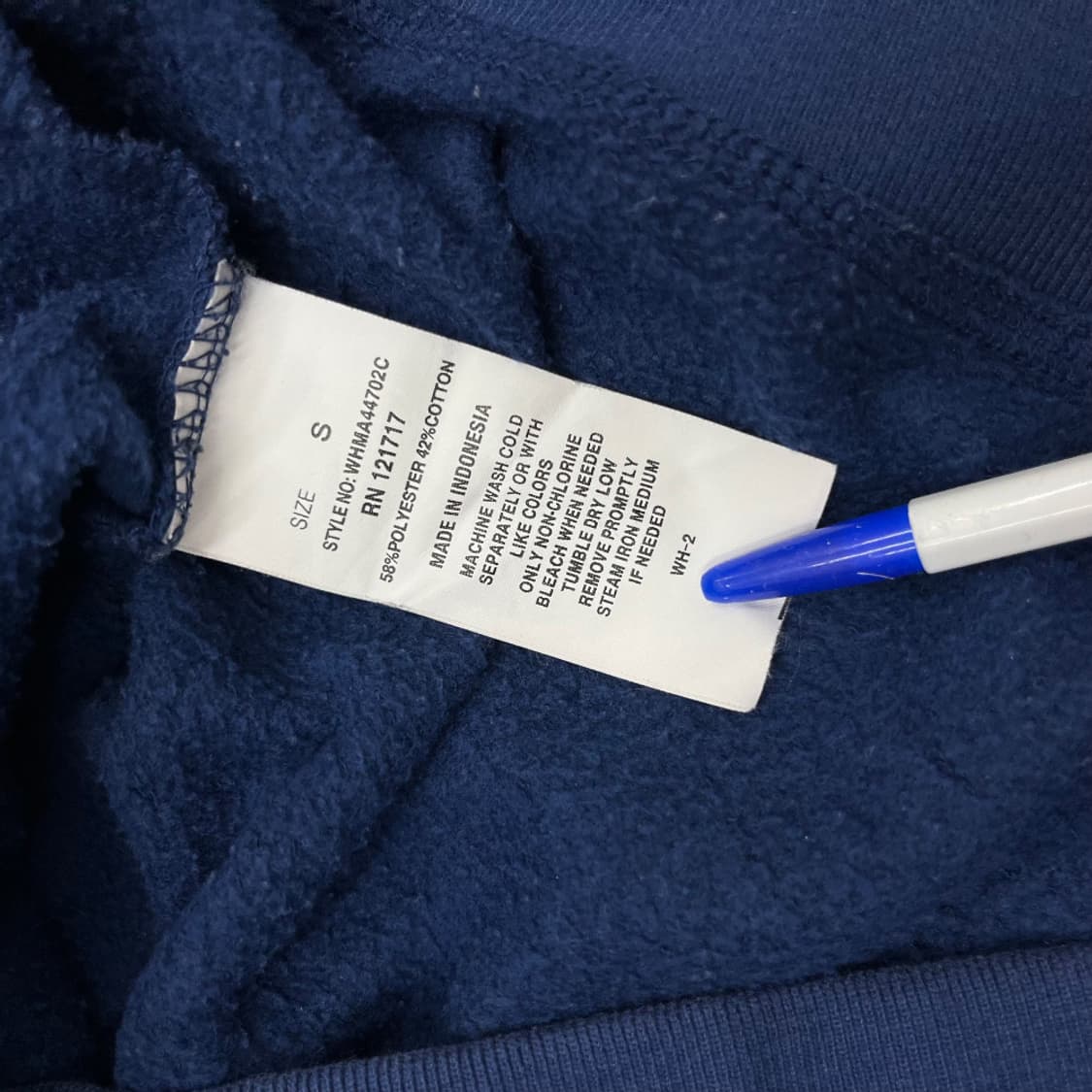 후아유 센터로고 딥블루 후드집업 M 상품이미지6