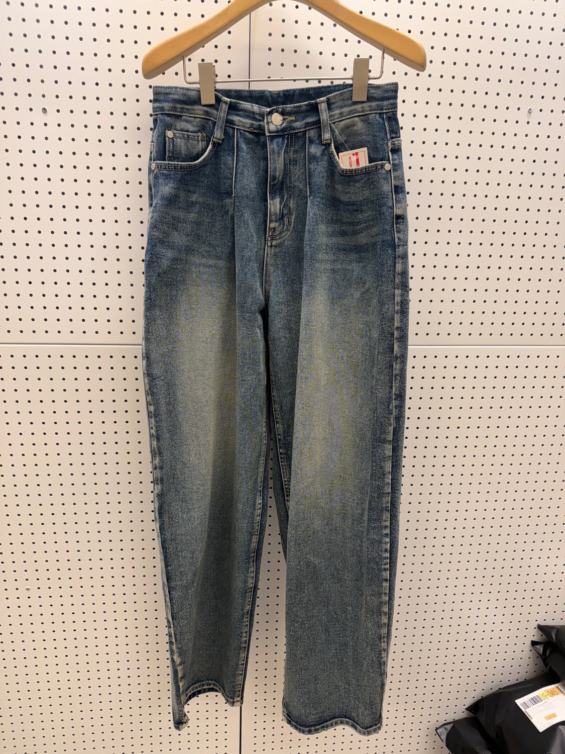 워싱 와이드 데님 팬츠 U848 상품이미지3