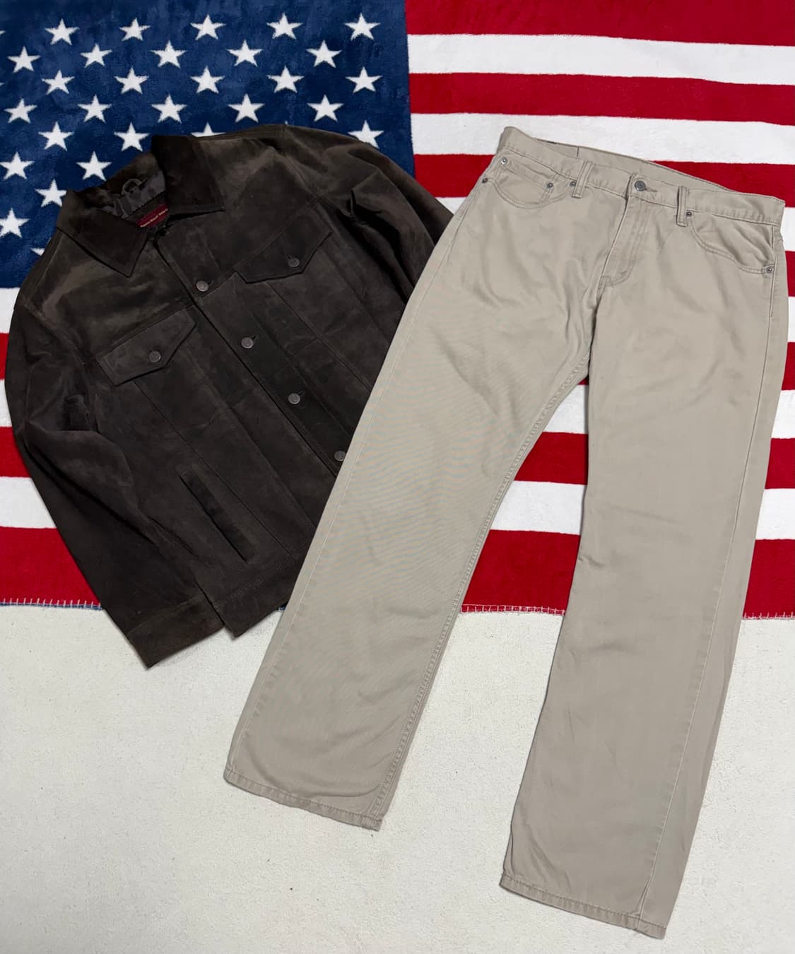 에디바우어 스웨이드 레더 자켓 Eddie Bauer [L]  상품이미지10