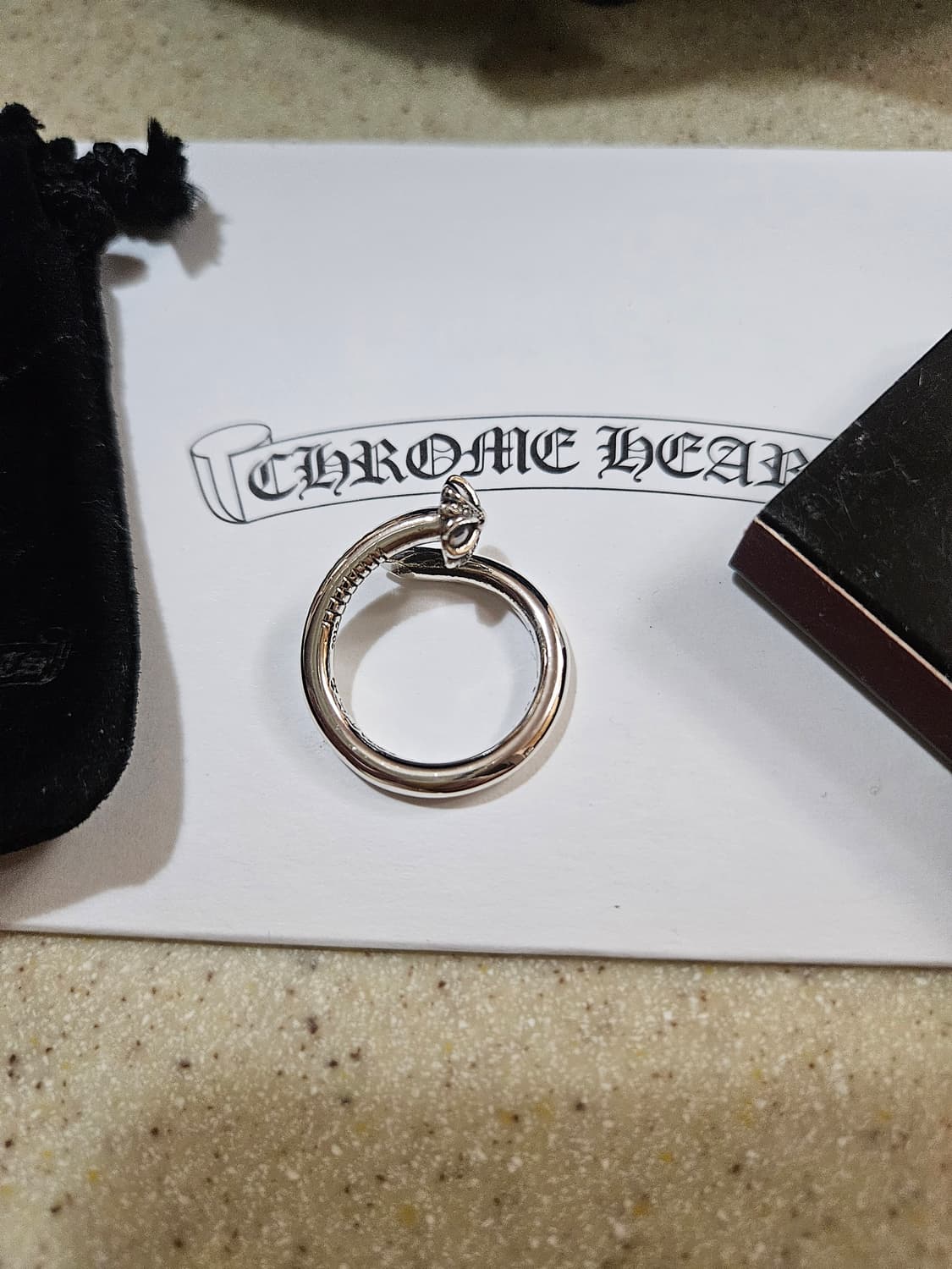 크롬하츠 네일링 파베 다이아 US8 상품이미지6