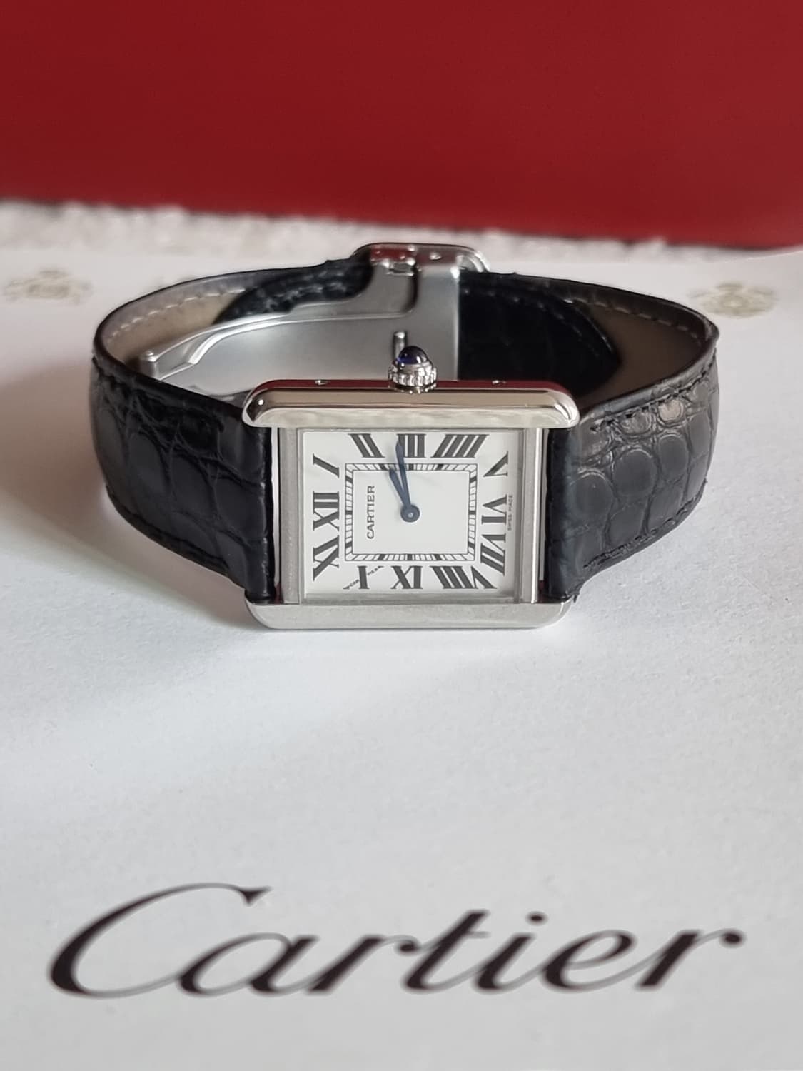 까르띠에 탱크솔로 스틸 SM 시계 (남녀공용) 2017년식 상품이미지5