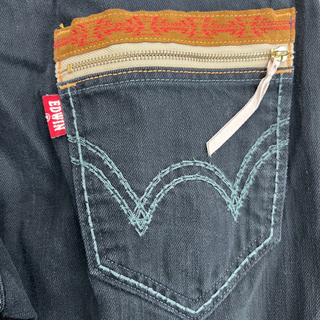 Edwin 에드윈 익스클루시브 빈티지 라인 웨스턴 블랙 데님 팬츠  상품이미지7