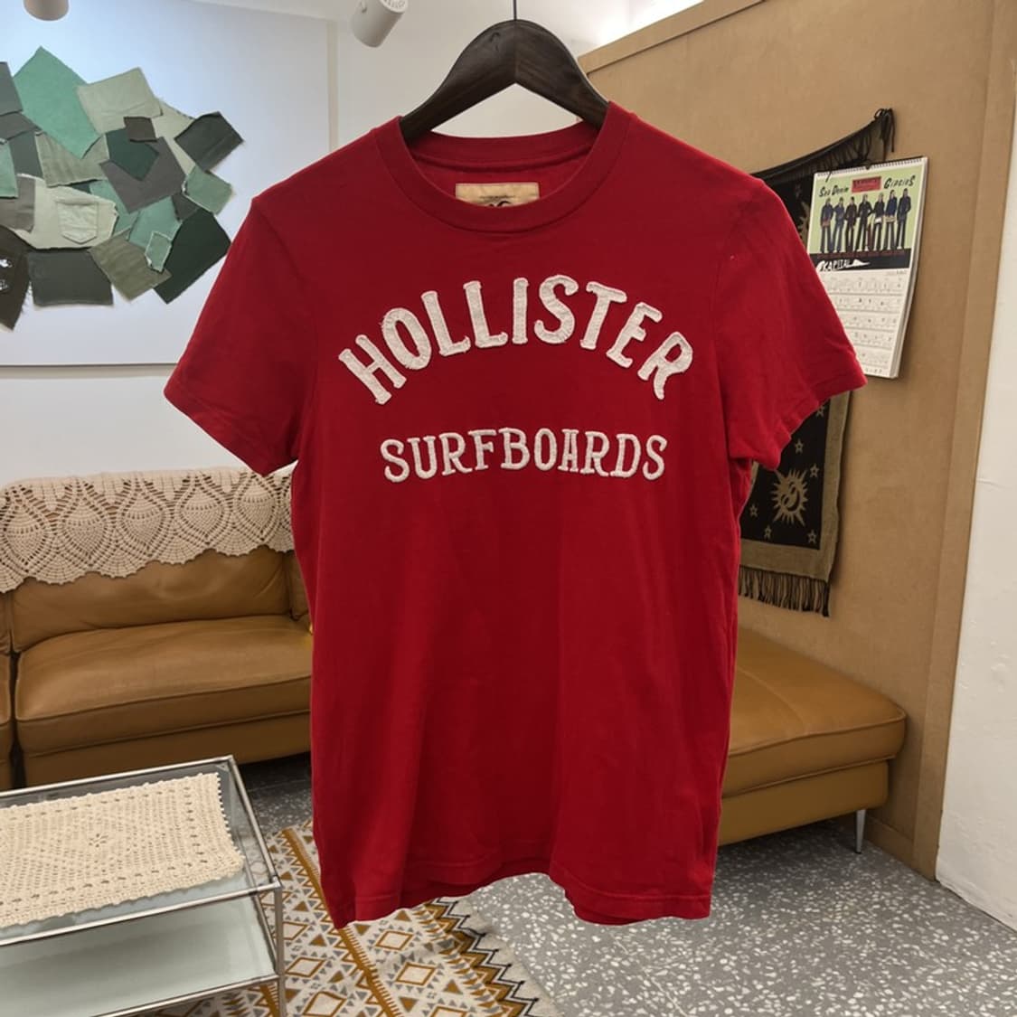 홀리스터 올드스쿨 레트로 Y2K 아치로고 반팔티 M C10977 상품이미지3