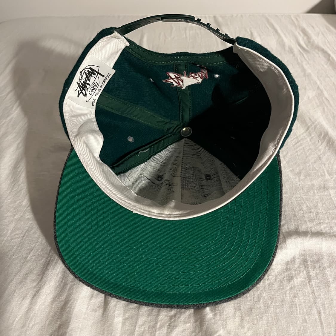 90s 빈티지 올드 스투시 s로고 울 캡 모자 made in usa 상품이미지2