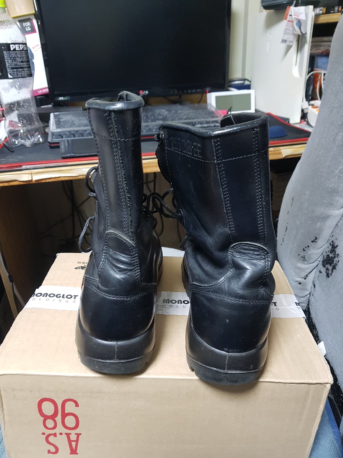 구형 경찰 보급 사출화 전투화 군화 255EE 판매 상품이미지3