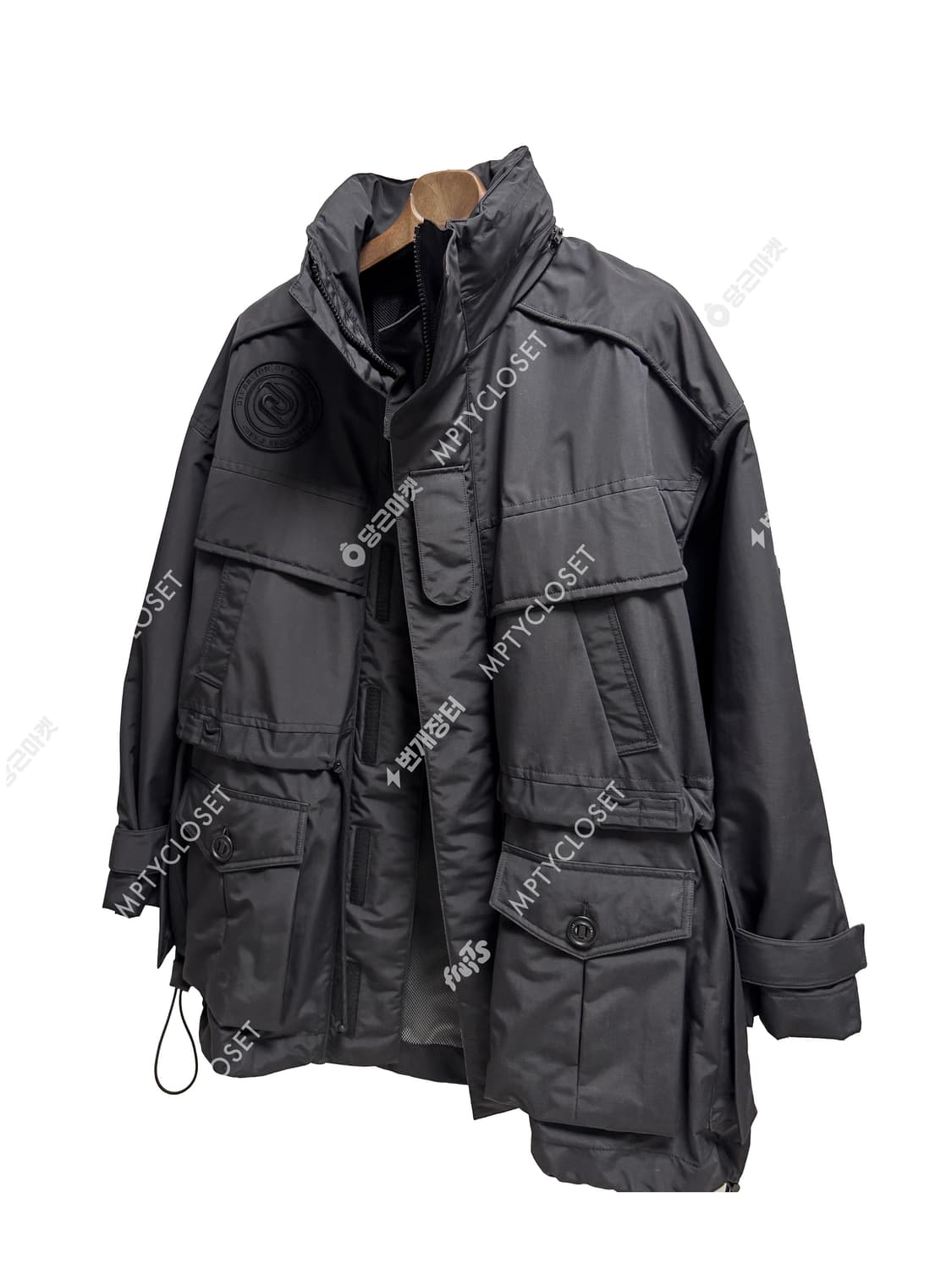 준지 juun.j 19fw 컬렉션라인 패딩레이어드 파카 블랙 상품이미지9