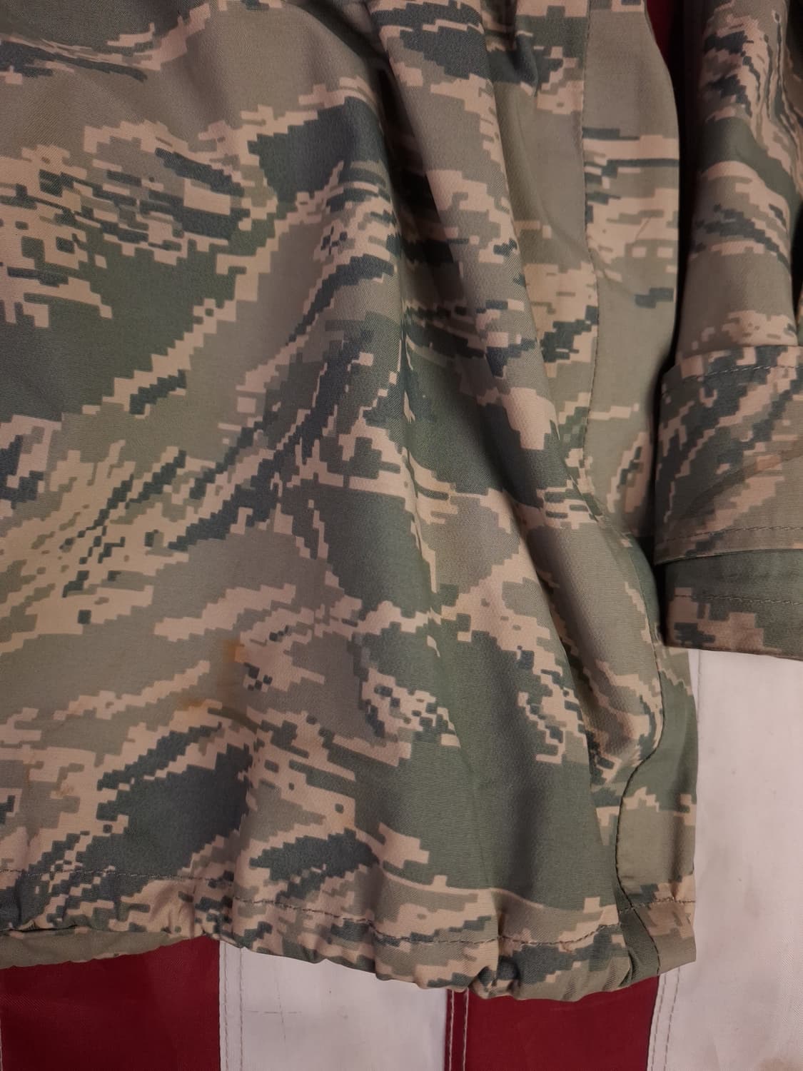 오리지날 미공군 지급용 타이거 스트라이프 고어텍스 파카 상품이미지4