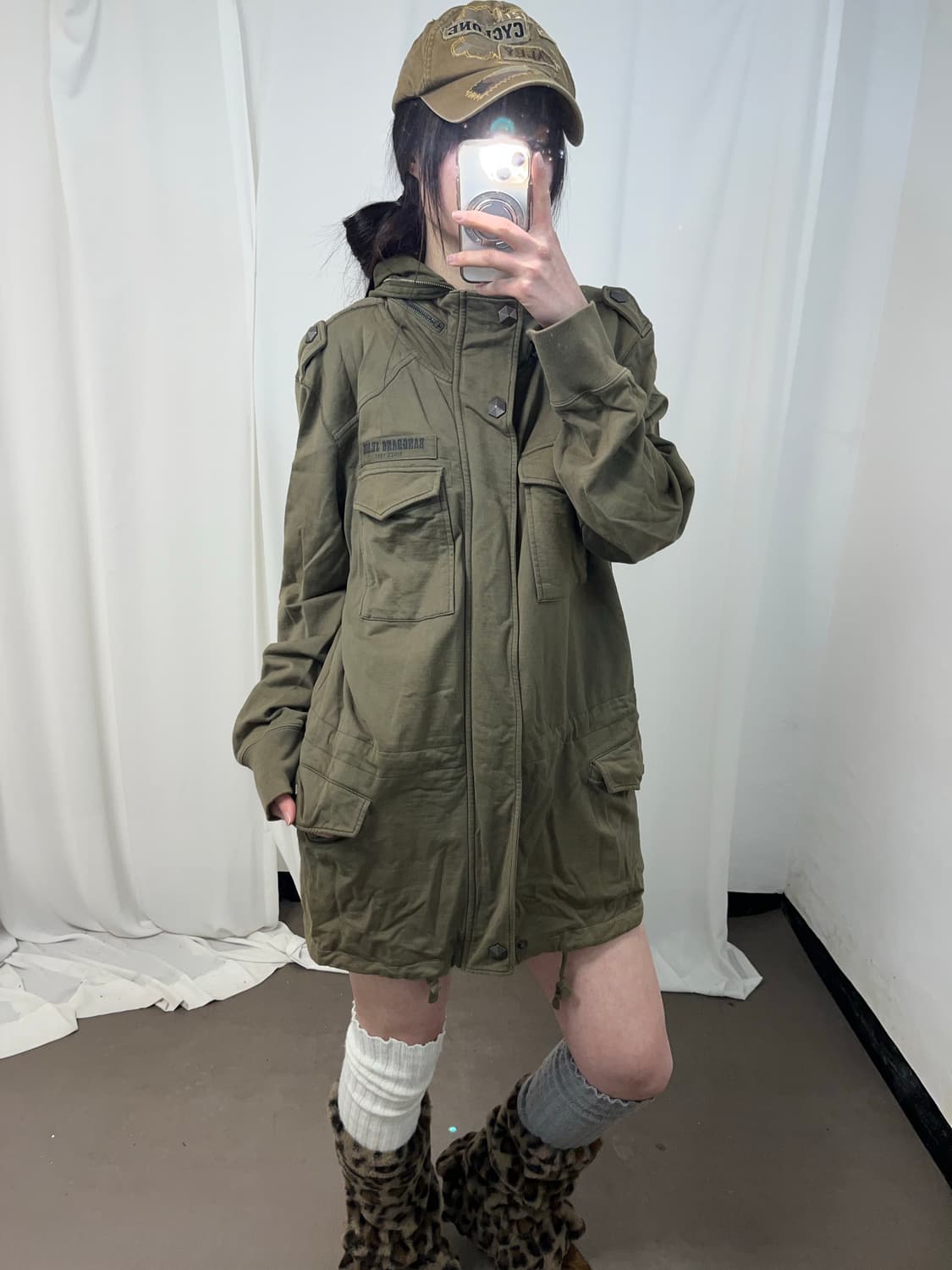 Bang Bang 00‘s 카키 집업 상품이미지5