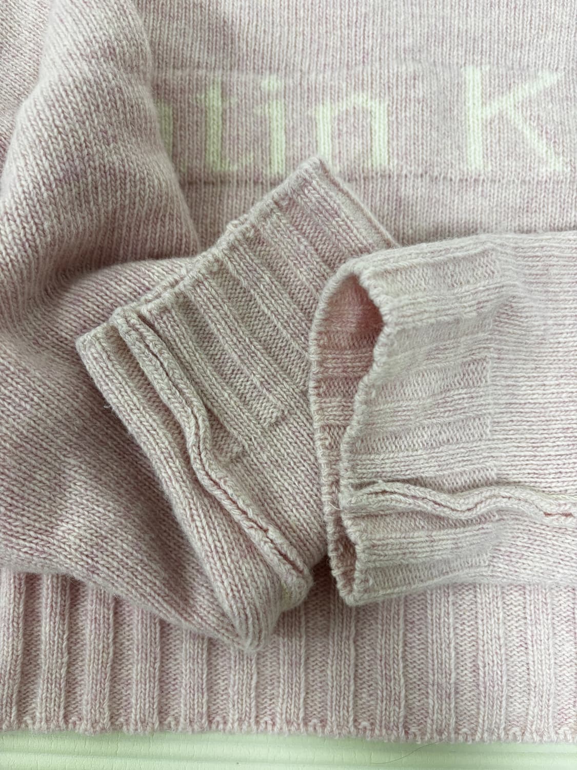 마뗑킴 핑크 니트 가디건 F 상품이미지5