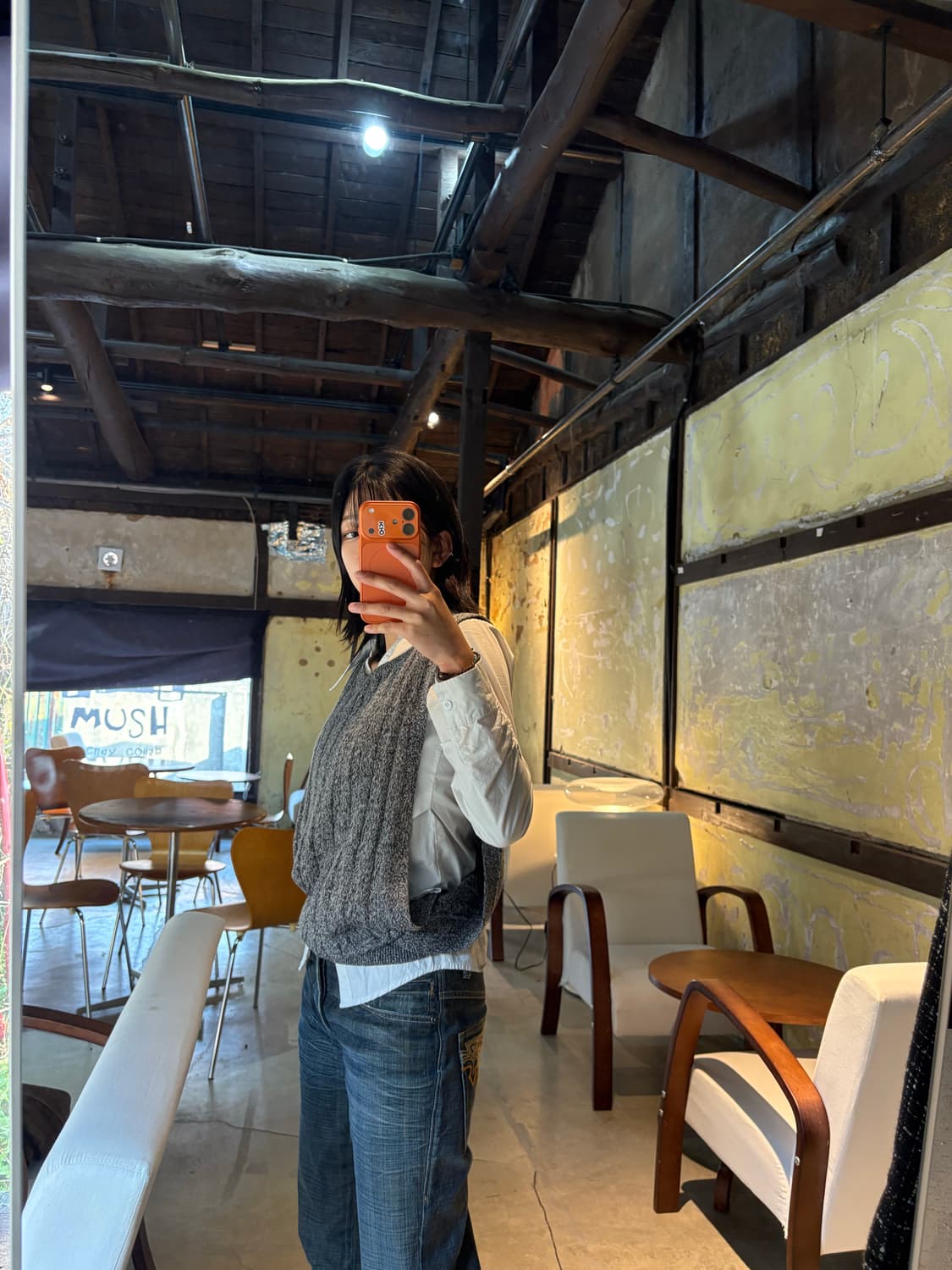 ICB 울, 아크릴 혼방 베스트 니트베스트 상품이미지3