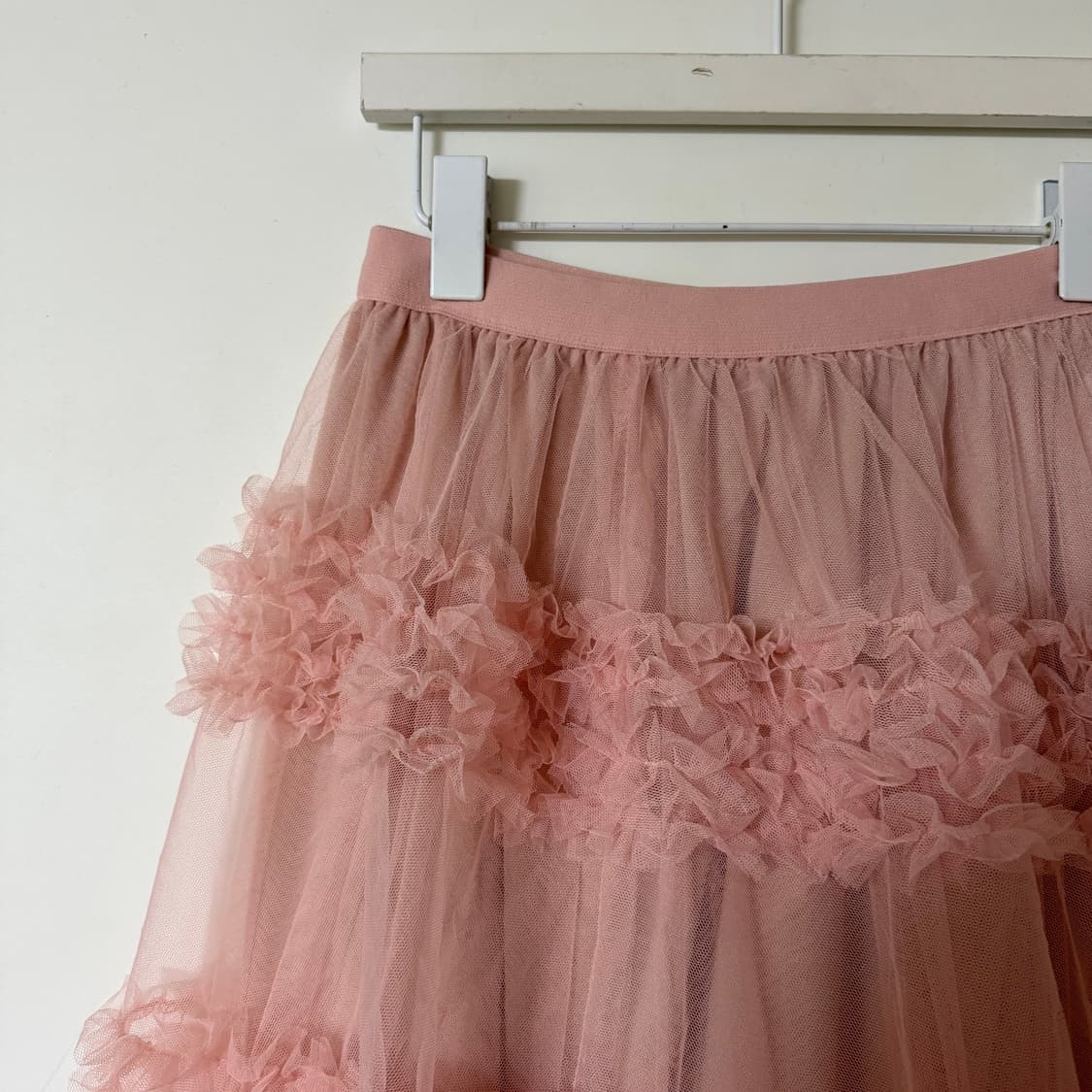 새상품 여자 5단 캉캉 롱치마 (핑크) 상품이미지2