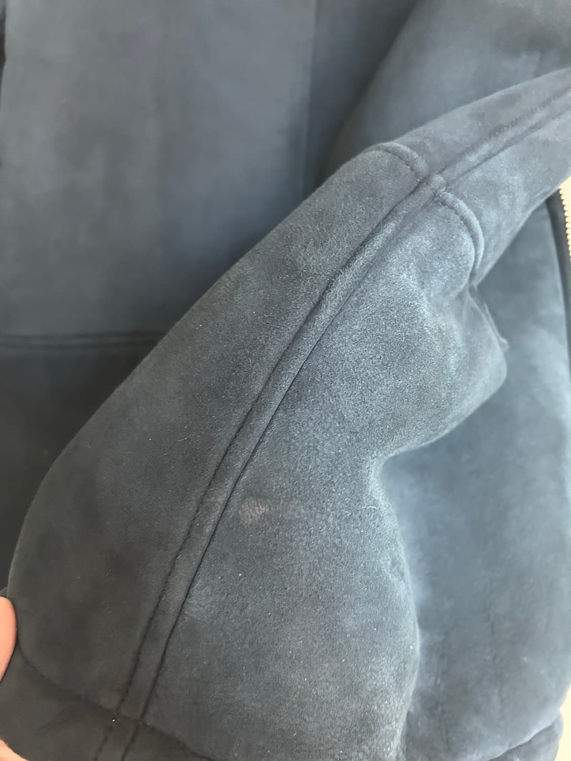 XS 이지 시즌 롱 후드 무스탕 상품이미지5