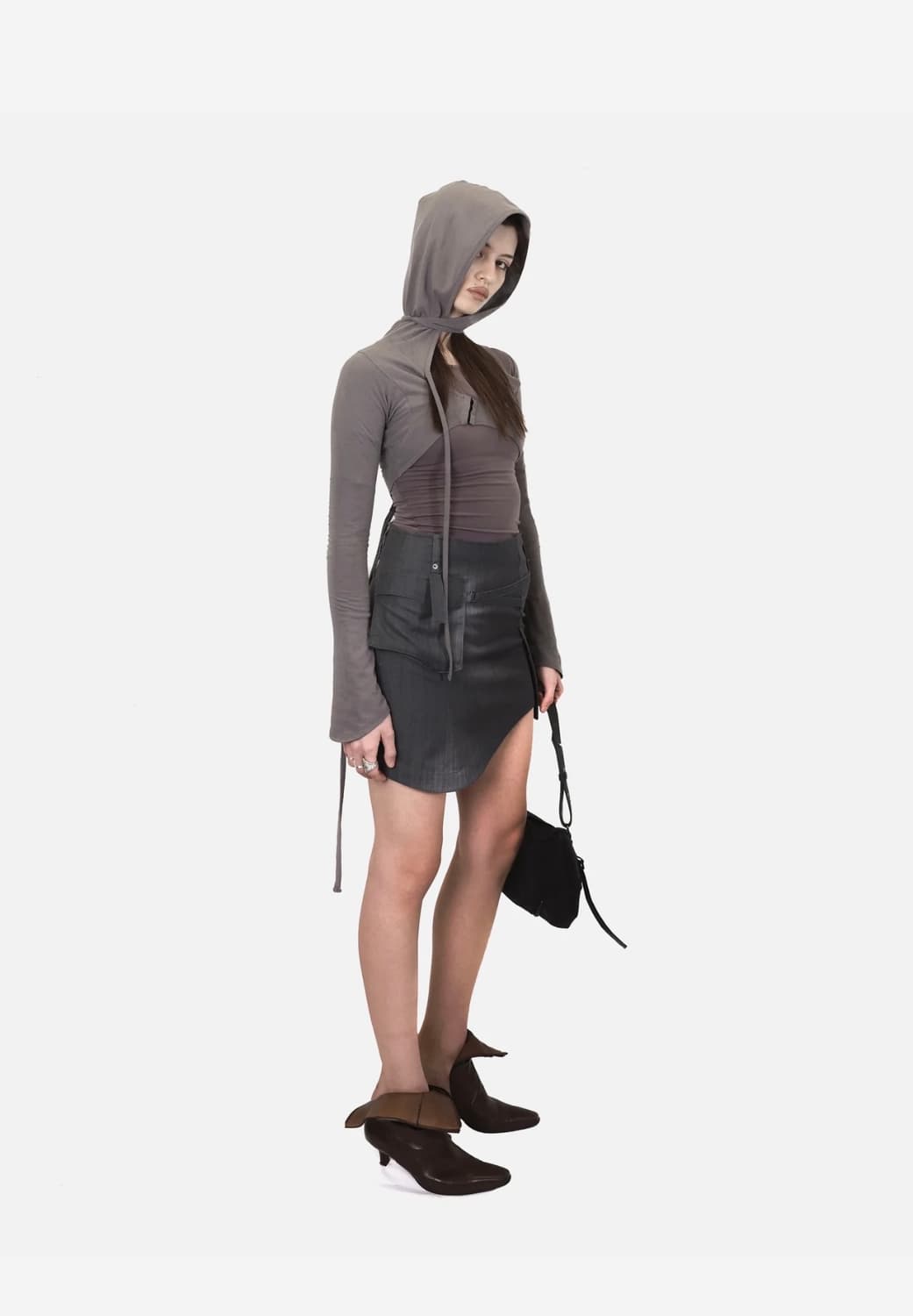 Aesynctx 후드 가디건 볼레로 상품이미지2