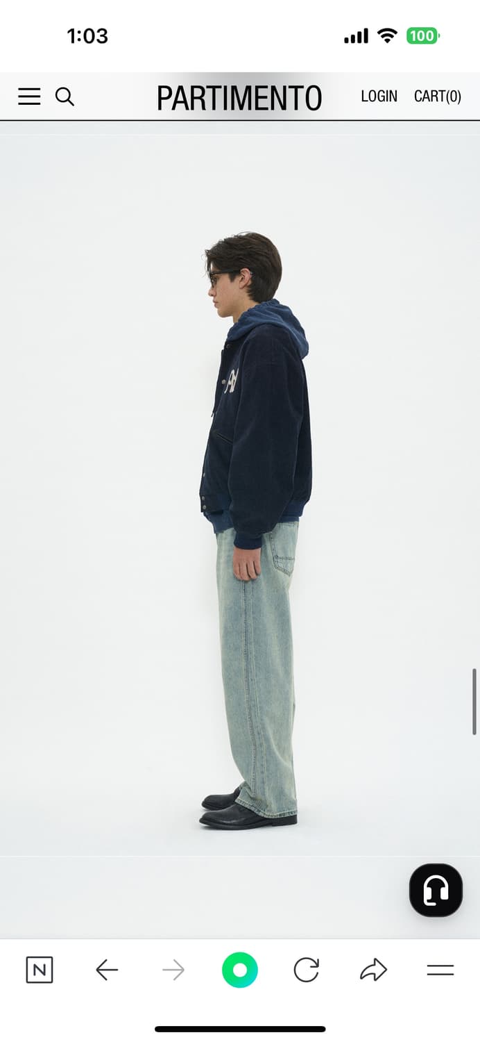 파르티멘토 CORDUROY PA VARSITY JACKET_NAVY 상품이미지2