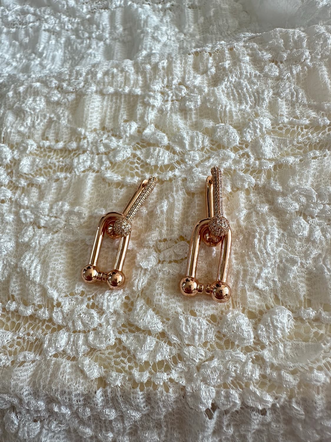 티파니 스타일 로즈골드 귀걸이 상품이미지1