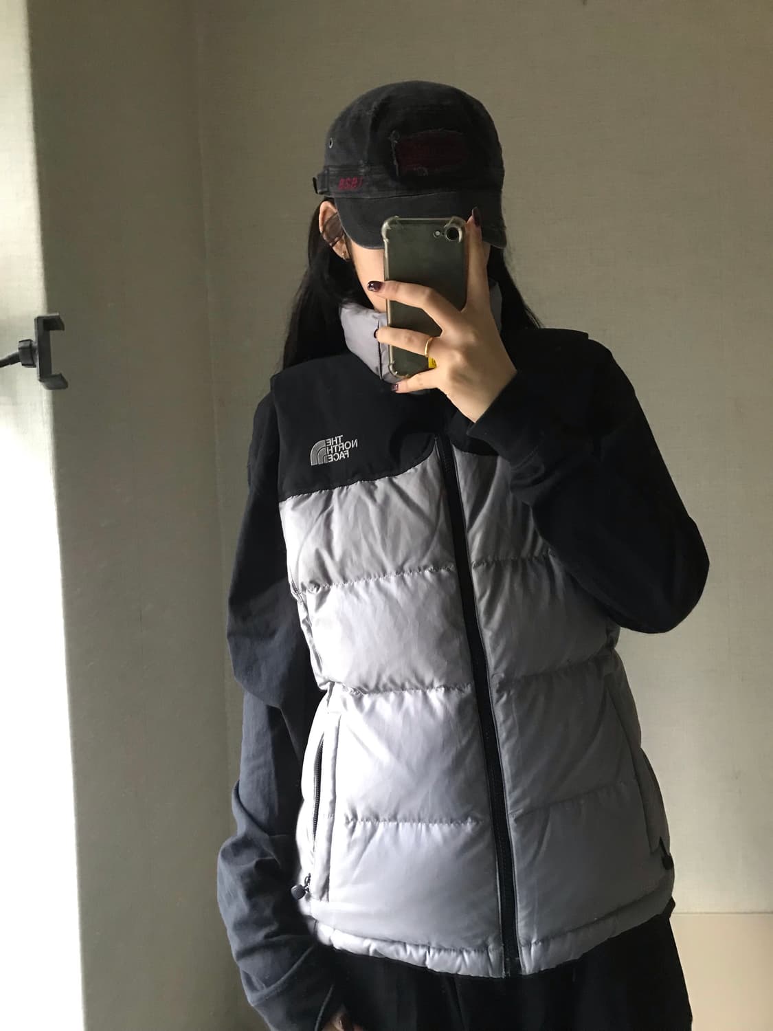 노페 눕시 그레이 패딩조끼 상품이미지2