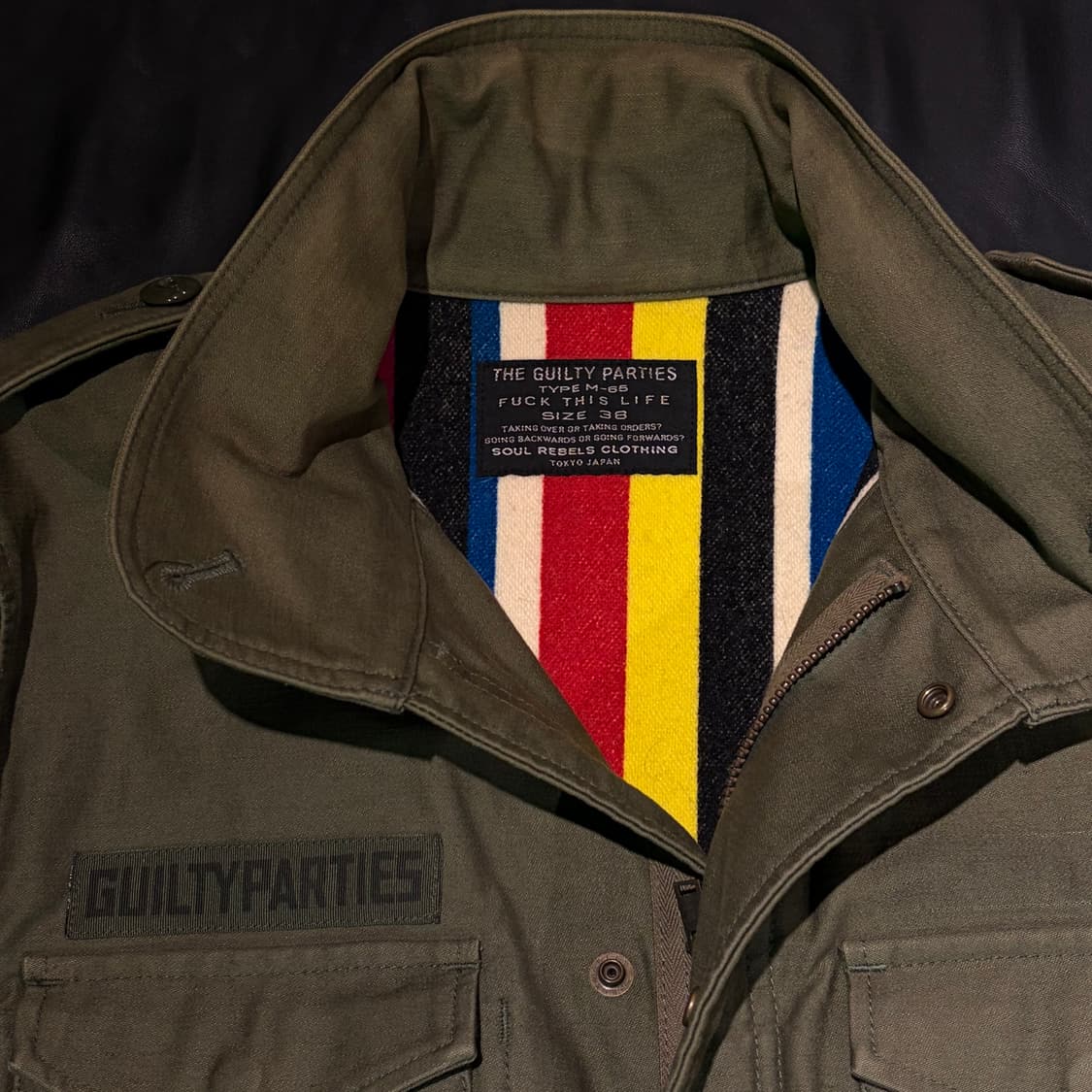 와코마리아 카키 필드자켓 상품이미지8