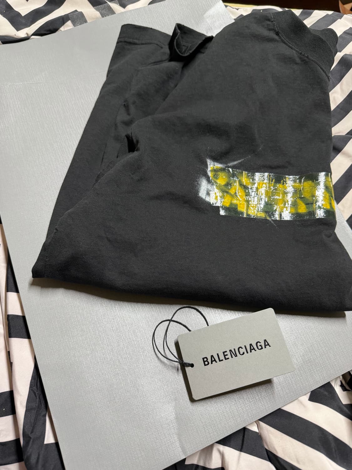 발렌시아가(Balenciaga) 코튼 메시 스프레이 반팔 티셔츠 s 상품이미지5