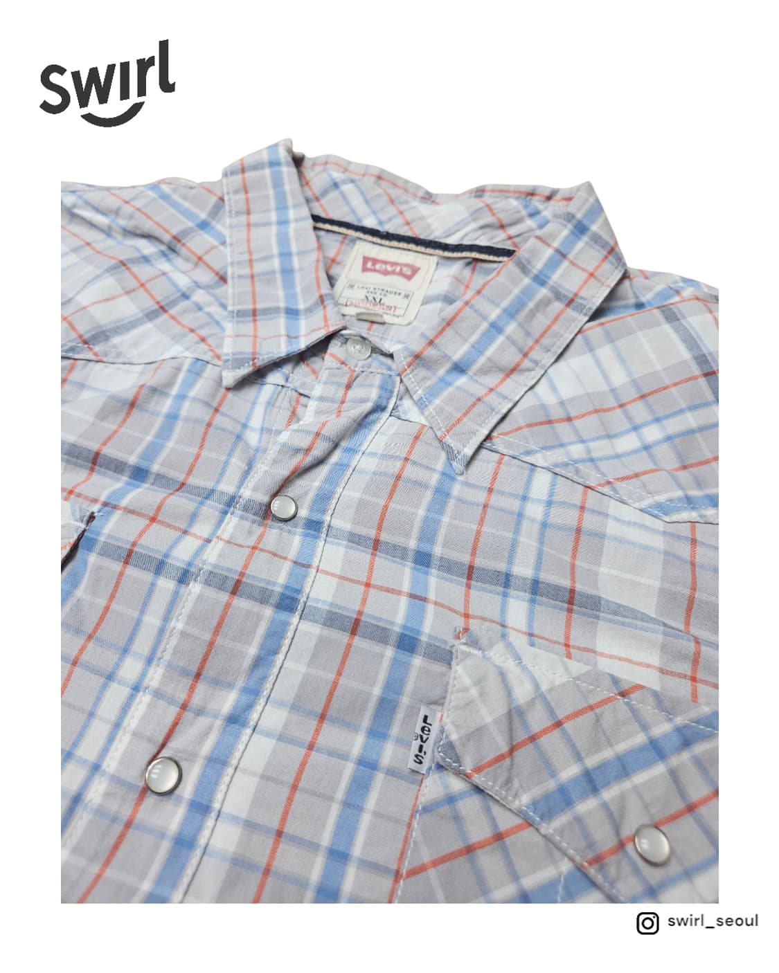 Levis 00's western half shirts 상품이미지1