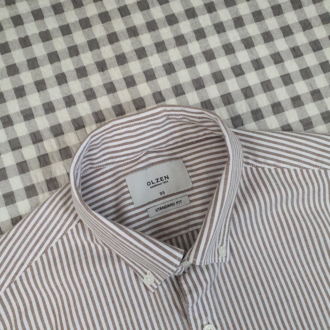 올젠 스트라이프 긴소매 셔츠 남자95 상품이미지2