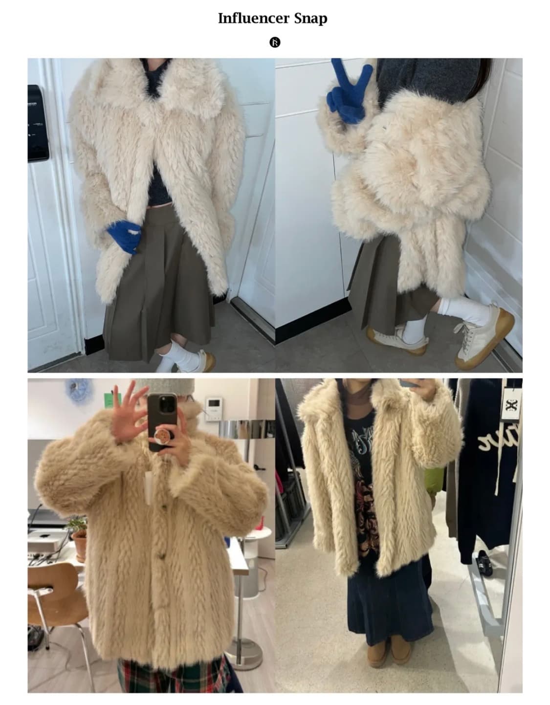 320 showroom 퍼자켓 상품이미지1