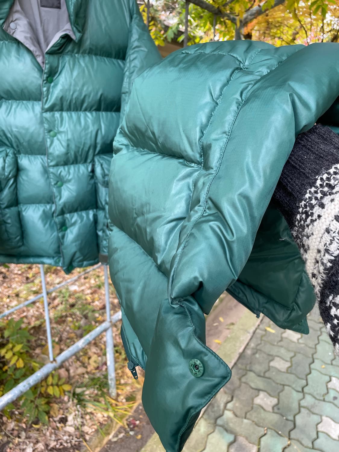 다이와피어 테크 백패커 다운 패딩 L 그린 상품이미지4