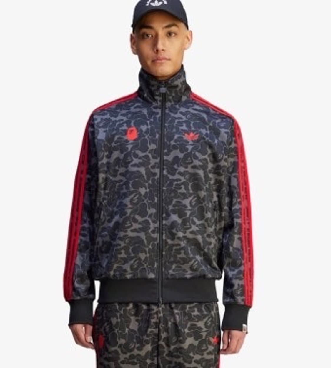 아디다스 x 베이프 올오버 프린트 트랙 탑 블랙 US M 상품이미지1