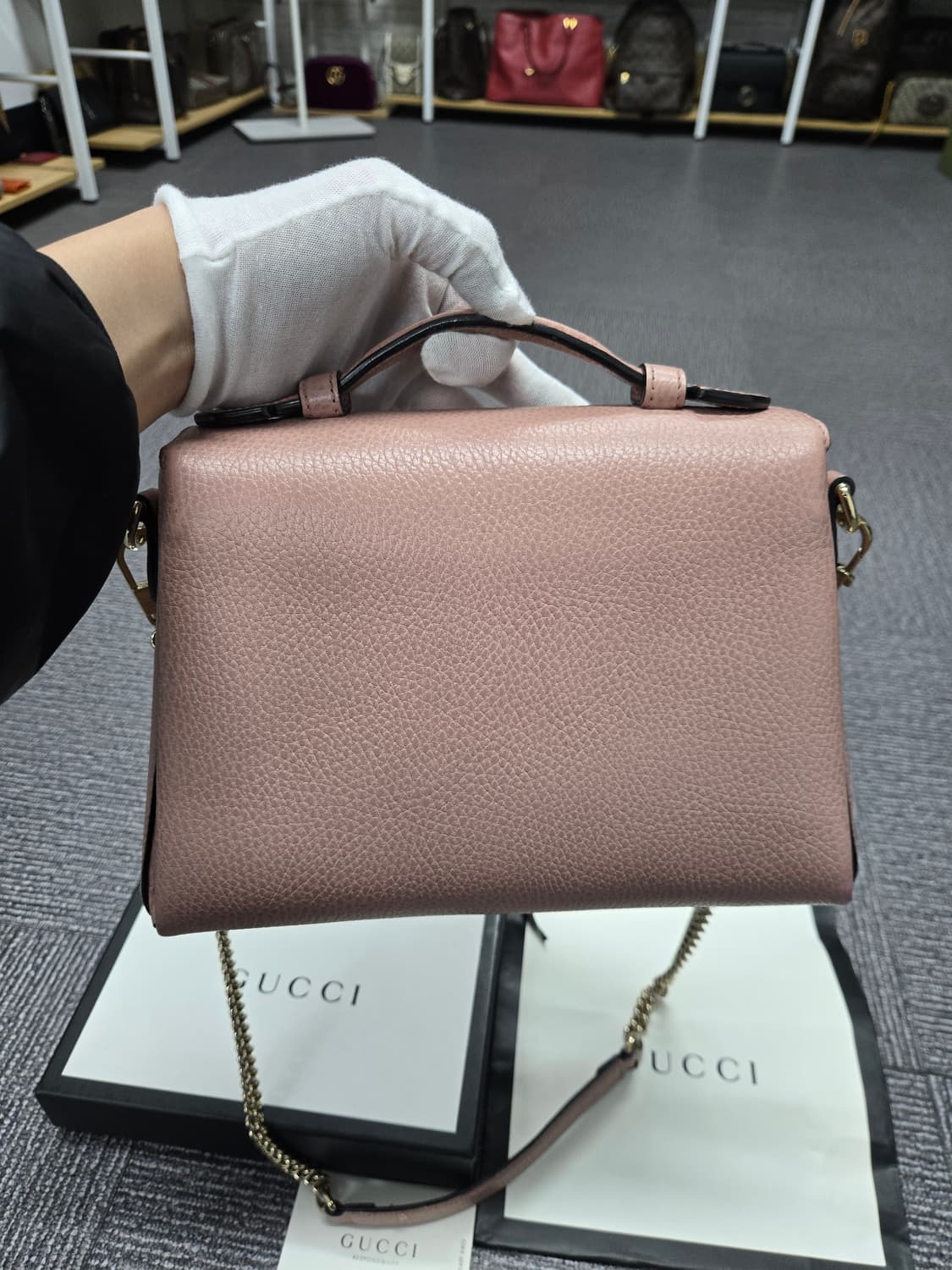 [특가][정품] 구찌 인터로킹 체인백 상품이미지3