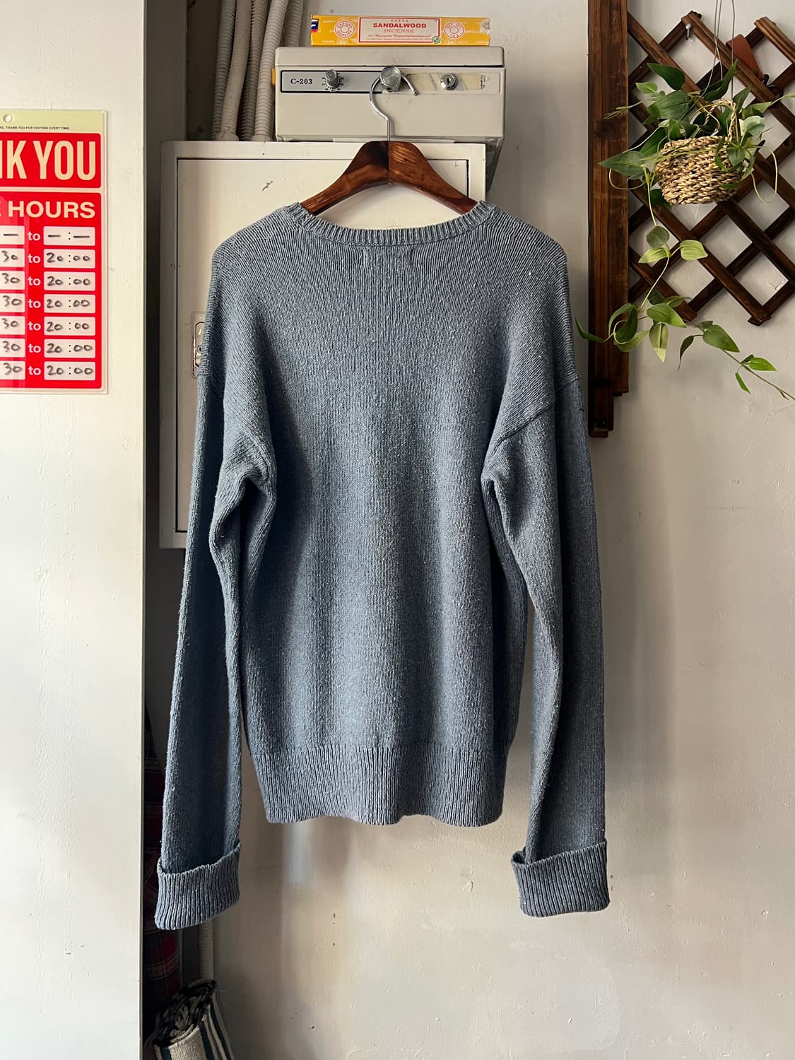 [M]폴로 랄프로렌 매장판 싱글포켓 블루 니트 상품이미지7