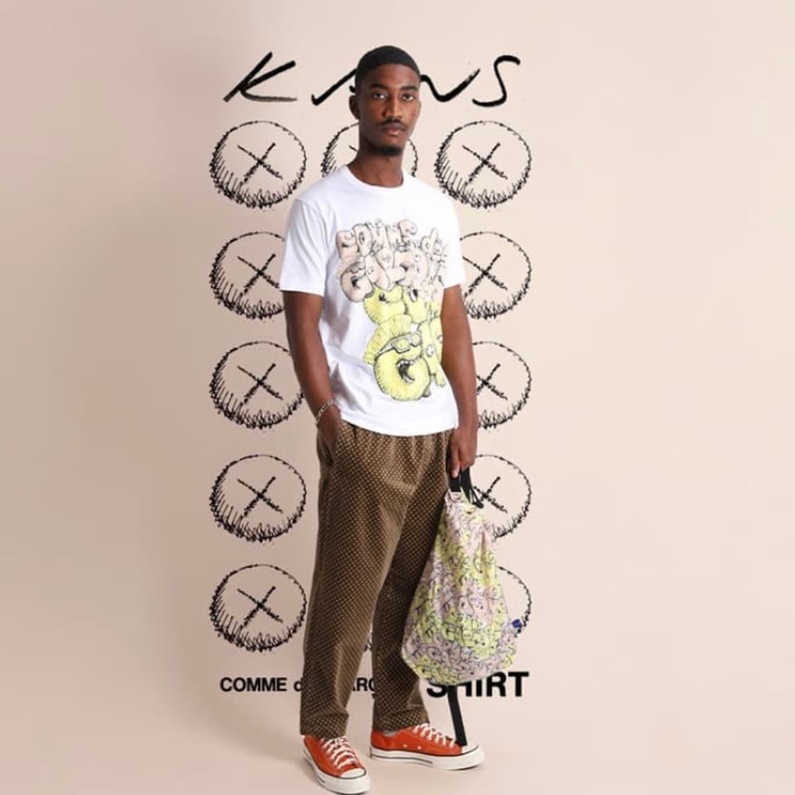 CDG x KAWS 꼼데 카우스 반팔 티셔츠 상품이미지4