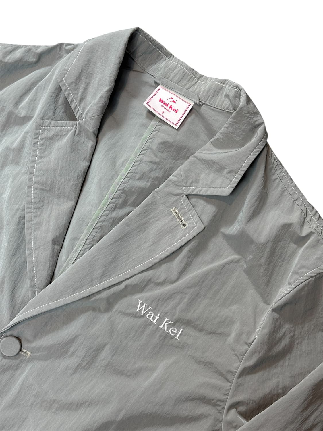 와이케이(WAIKEI)스티치 나일론 블레이저 상품이미지5