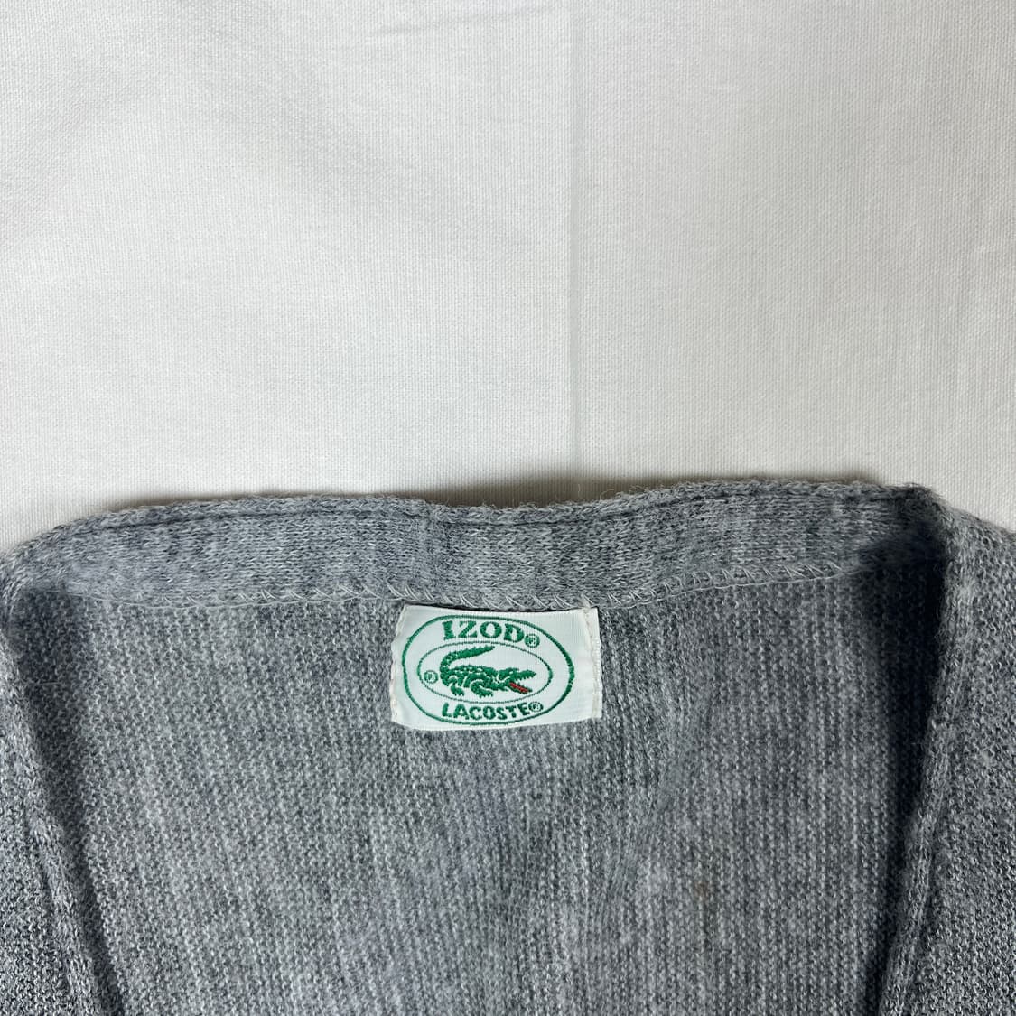 80‘s 라코스테 lacoste 로고 니트 가디건 상품이미지6
