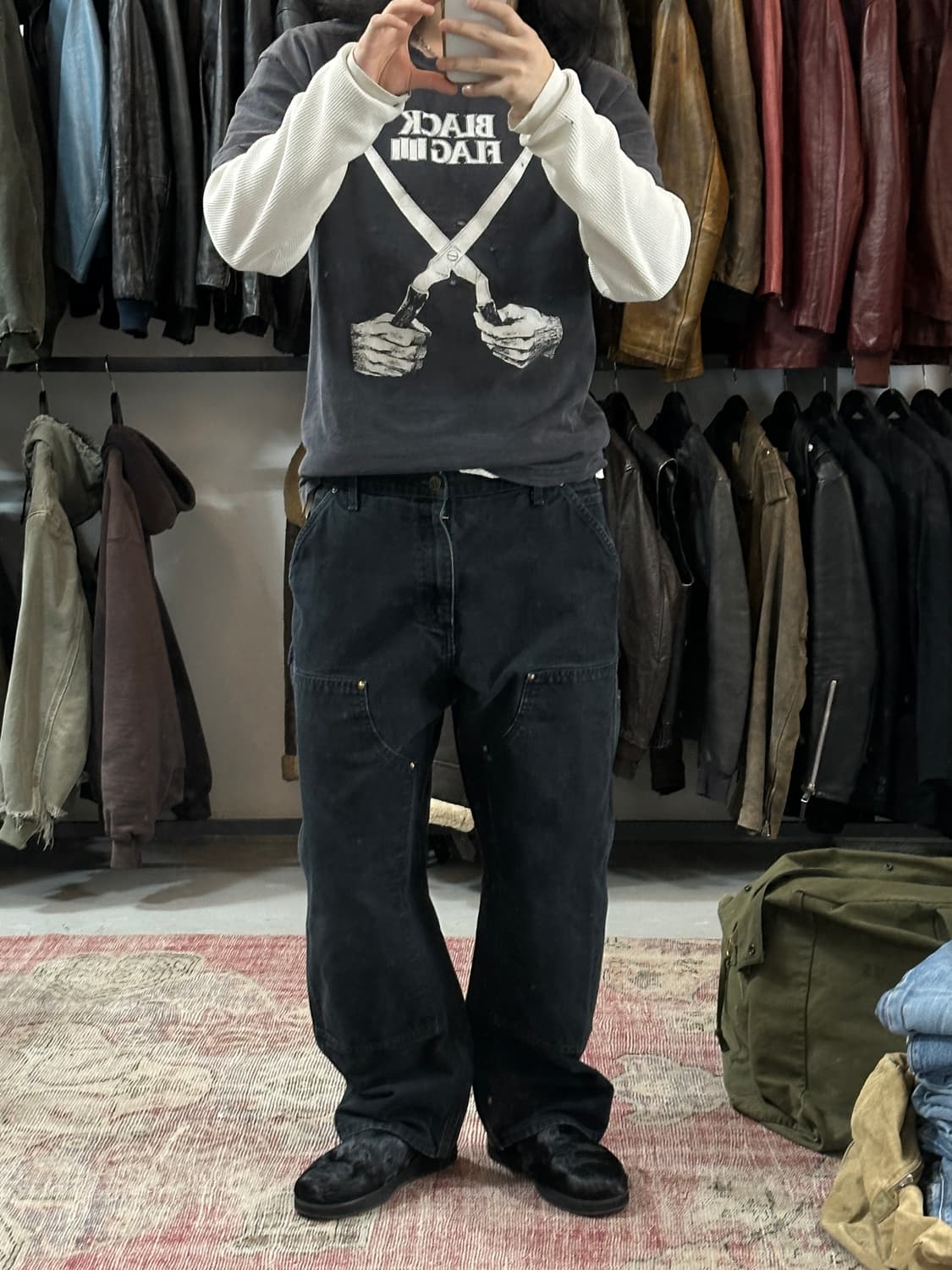 OG 칼하트 B136 더블니 팬츠 칼하트 썩블니 상품이미지2