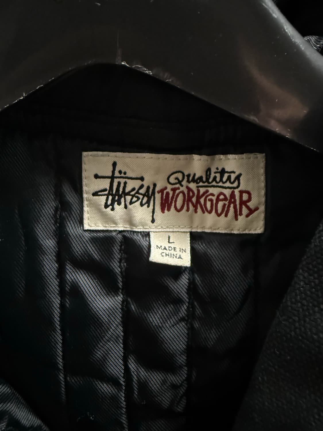 (새제품) 스투시 캔버스 워크 자켓 워시드블랙 L 상품이미지2