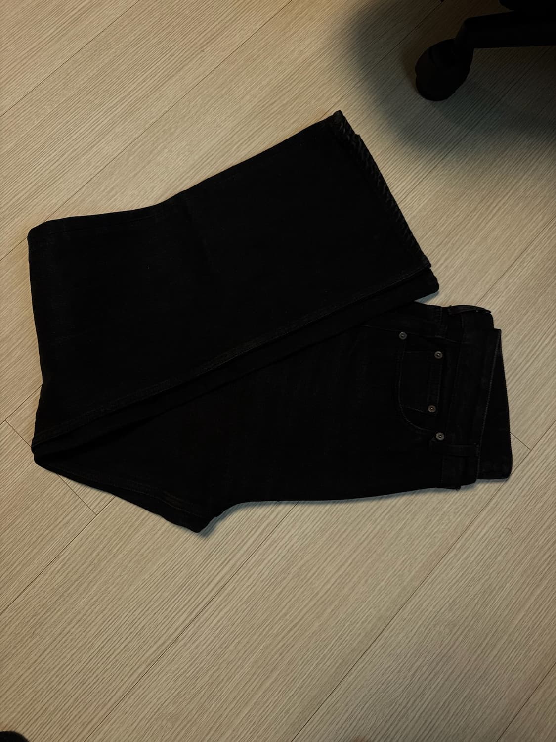 SAVAGE 플레어 데님 시그니처 부츠컷 핏 블랙 진 세비지 상품이미지3