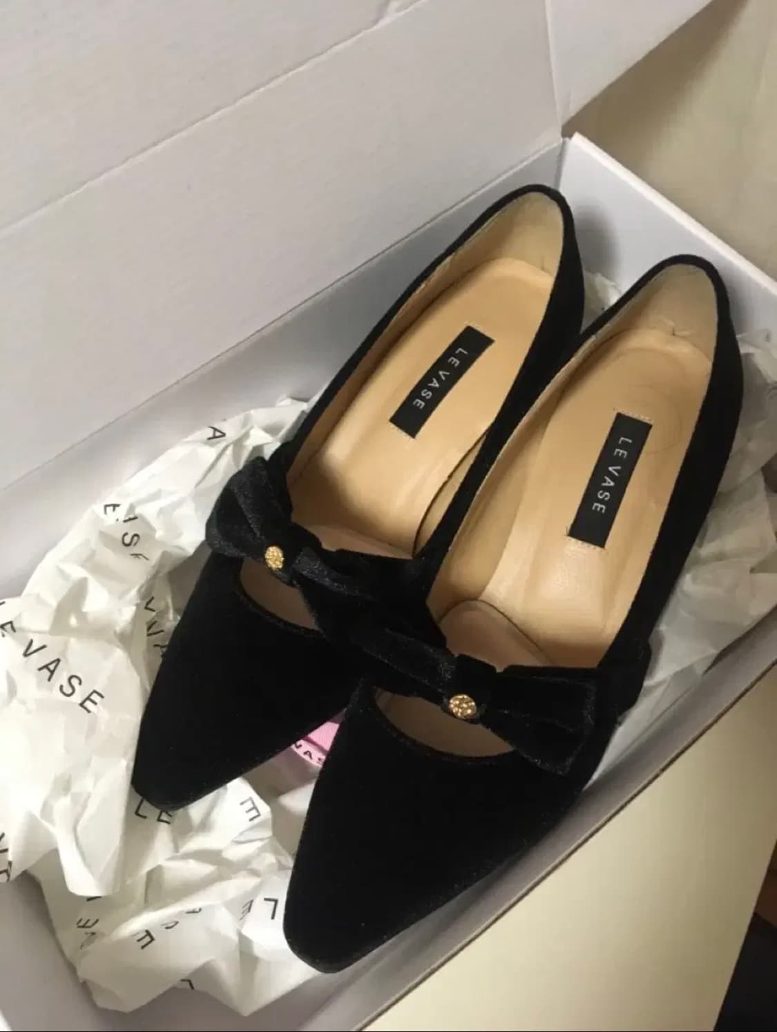 르바즈 벨벳 구두 (4센치) 230-235 상품이미지3