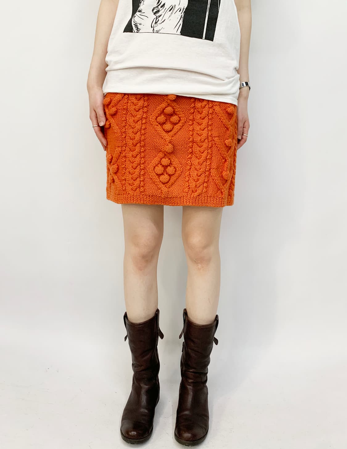 I.S 이세이 미야케 니트 스커트 상품이미지2