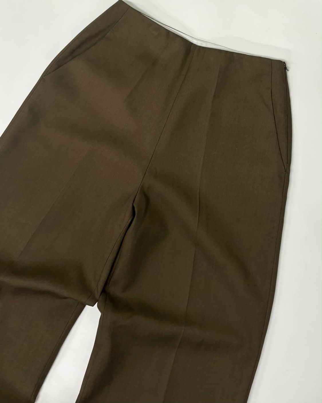 [M] 브론 BRONN 울 블렌드 롱 슬랙스 팬츠 상품이미지3