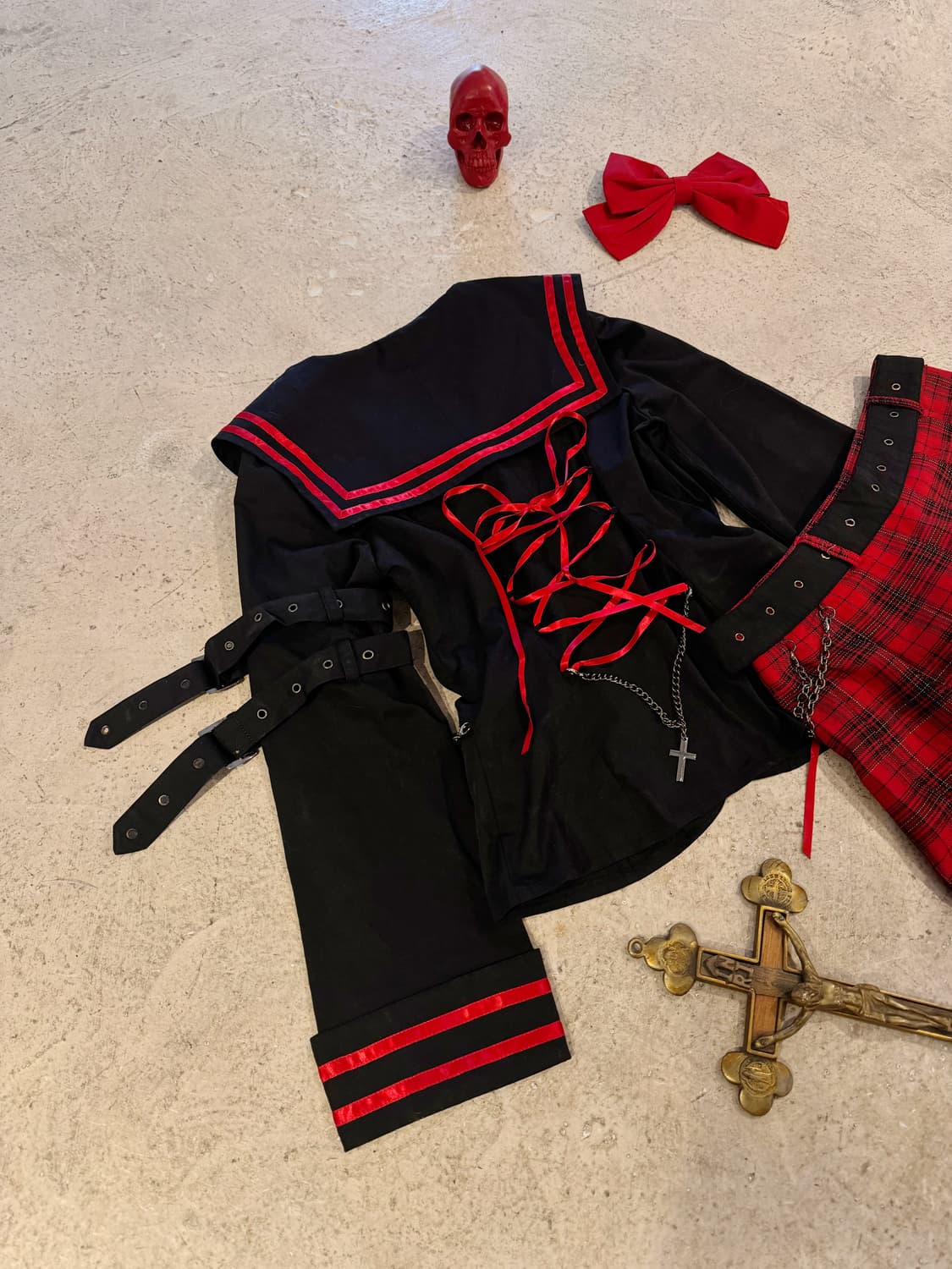 BODY LINE BLOOD STORM 펑크 셋업 상품이미지6