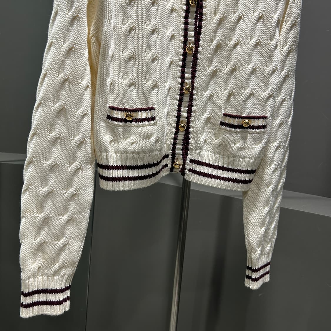 프라다 케이블 크롭 가디건 상품이미지5