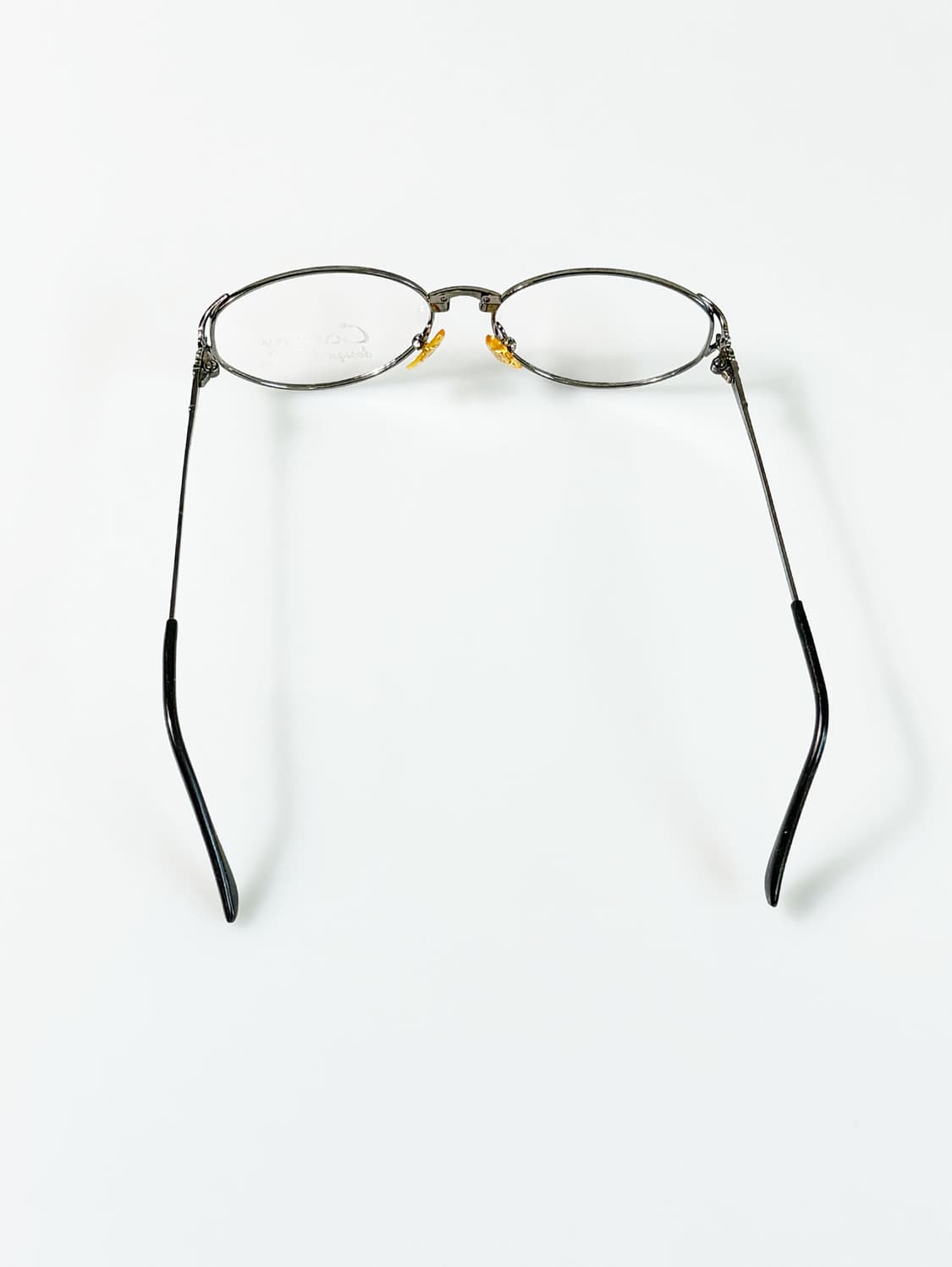 90s CAREER 건메탈 슬림 오벌 프레임 빈티지 안경 상품이미지6