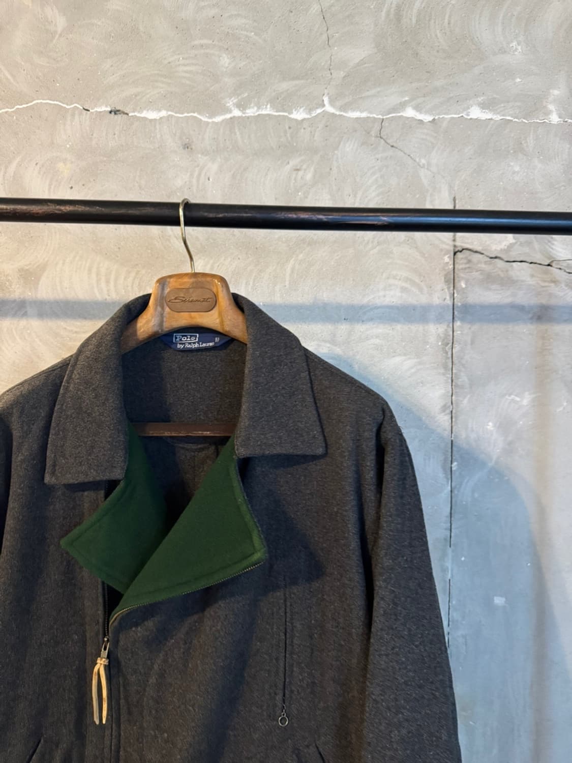 폴로 랄프로렌 펠트울 라이더 자켓 100 상품이미지4