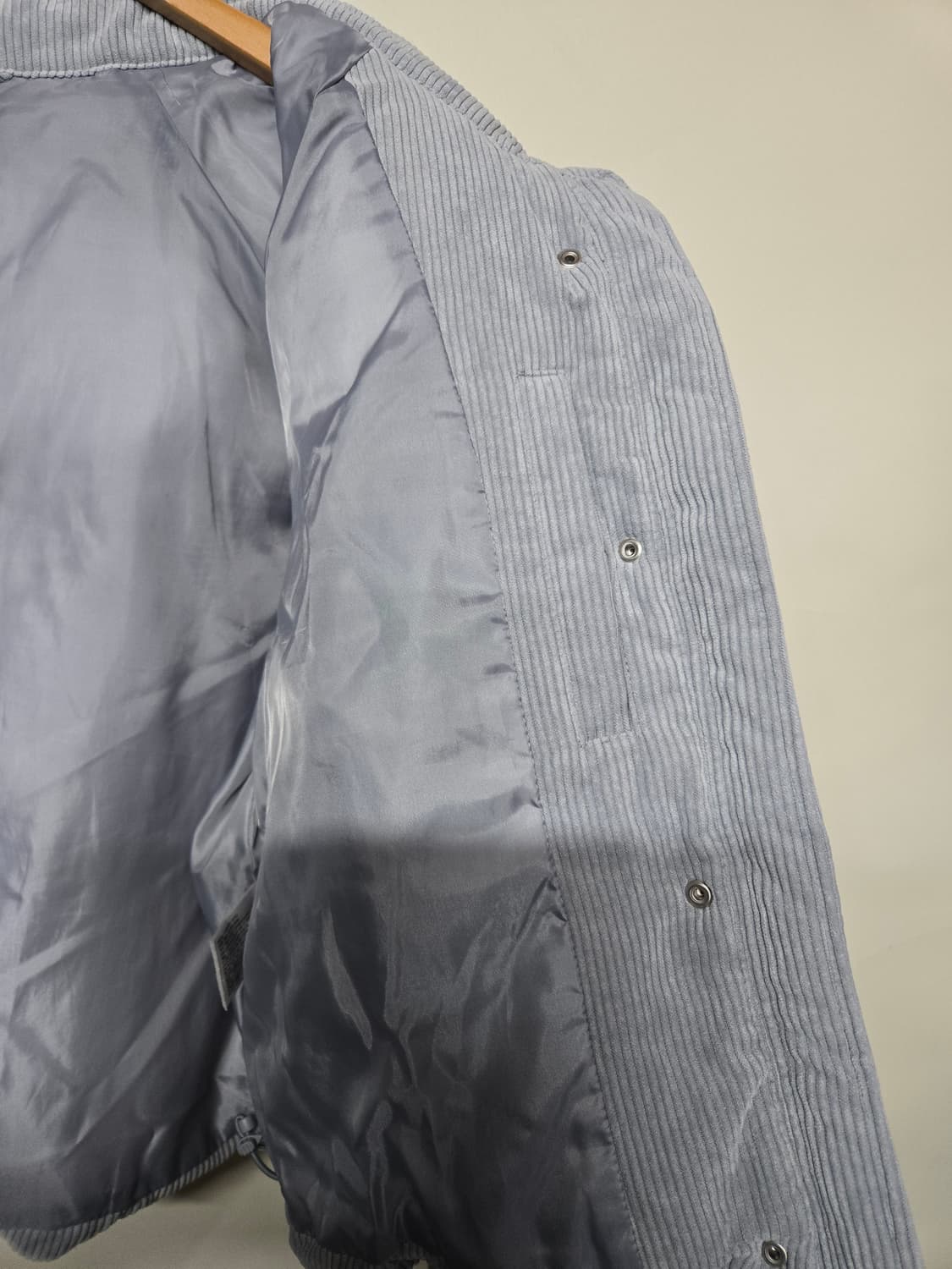 스파오 코듀로이 패딩 M 소라색 상품이미지5