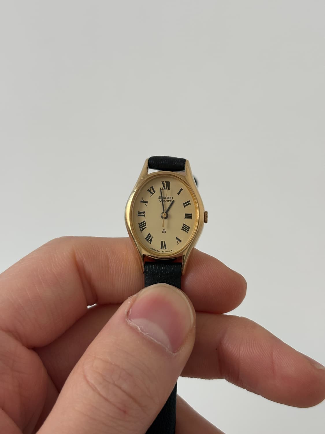 1980s Roman Index Gold Oval Ladies Quart 상품이미지2