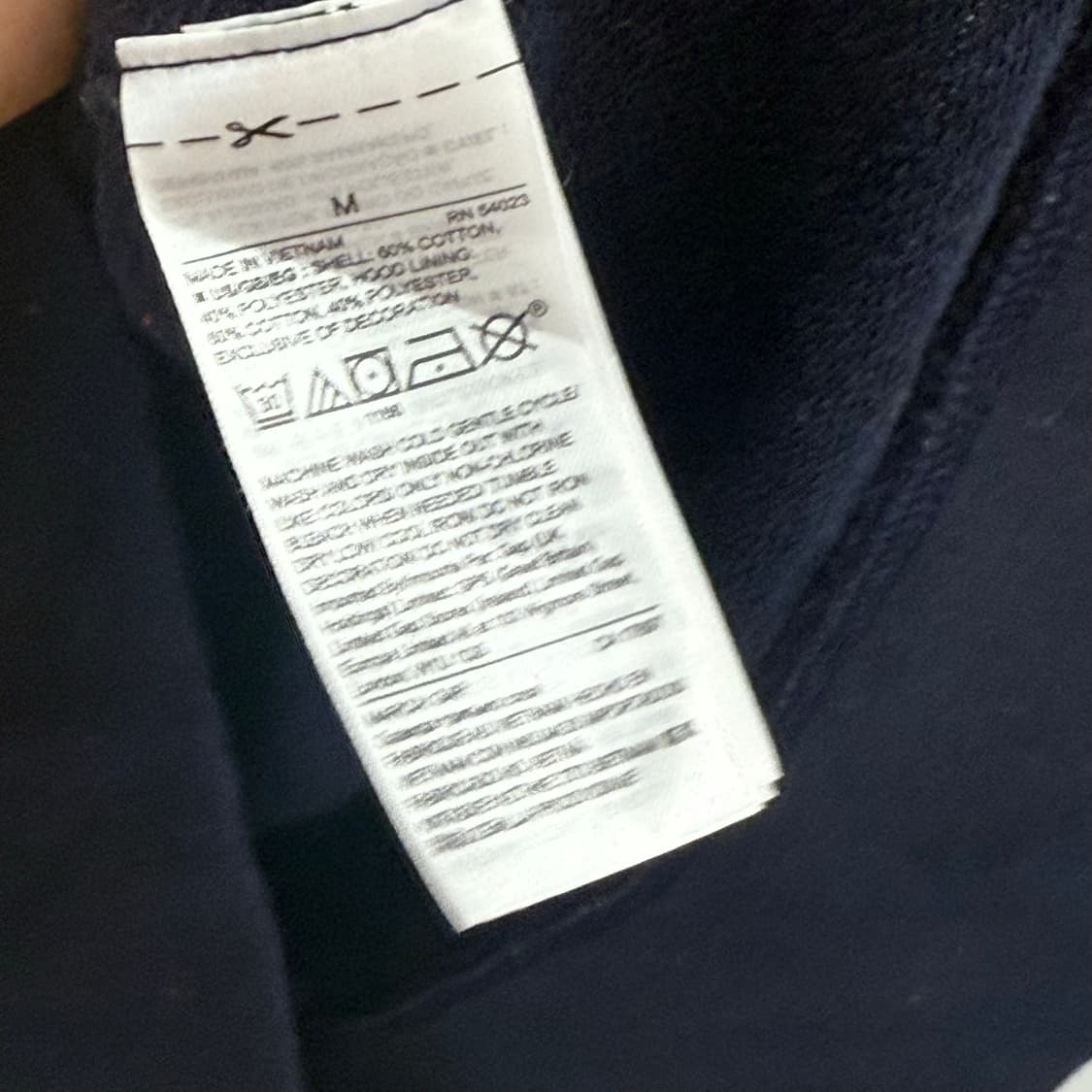 갭 GAP 네이비 후드 집업 M 상품이미지3