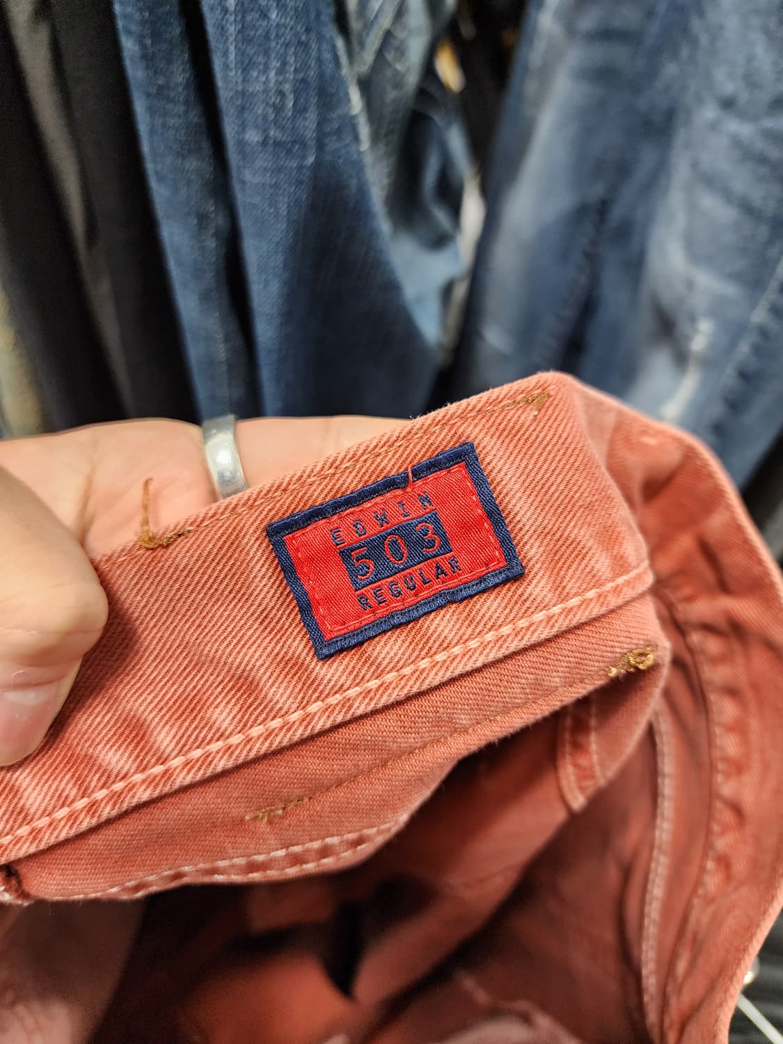 에드윈 오렌지 브라운 데님 상품이미지6